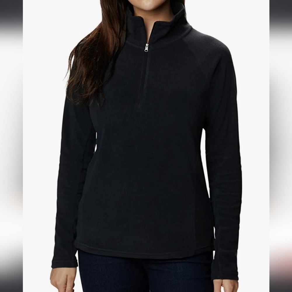 Columbia 1802201 - Women's Glacial IV Half Zip Fleece -‎ Black 010 Size XL